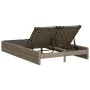 Doppel-Liegestuhl mit hellgrauen synthetischen Rattan-Kissen. von , Liegen - Ref: Foro24-368633, Preis: 263,90 €, Rabatt: %