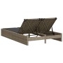 Tumbona doble con cojines ratán sintético gris claro de , Tumbonas - Ref: Foro24-368633, Precio: 269,12 €, Descuento: %