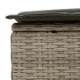 Doppel-Liegestuhl mit hellgrauen synthetischen Rattan-Kissen. von , Liegen - Ref: Foro24-368633, Preis: 263,90 €, Rabatt: %