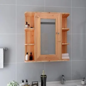 Armario de baño con espejo color roble 66x17x63 cm MDF de vidaXL, Tocadores de baño - Ref: Foro24-323603, Precio: 125,71 €, D...