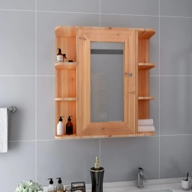 Armario de baño con espejo color roble 66x17x63 cm MDF de vidaXL, Tocadores de baño - Ref: Foro24-323603, Precio: 127,28 €, D...
