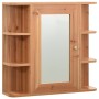 Armario de baño con espejo color roble 66x17x63 cm MDF de vidaXL, Tocadores de baño - Ref: Foro24-323603, Precio: 127,28 €, D...