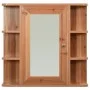 Armario de baño con espejo color roble 66x17x63 cm MDF de vidaXL, Tocadores de baño - Ref: Foro24-323603, Precio: 125,71 €, D...