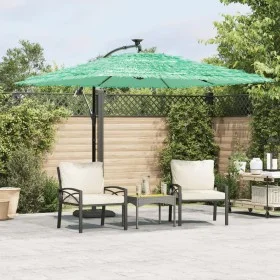Sombrilla de jardín con poste de acero verde 269x269x235 cm de , Sombrillas - Ref: Foro24-4005080, Precio: 130,74 €, Descuent...