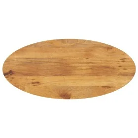 Tablero de mesa ovalado madera maciza de mango 110x50x2,5 cm by , Table tops - Ref: Foro24-370863, Price: 71,45 €, Discount: %