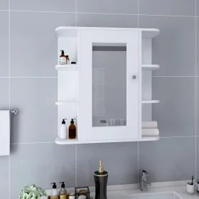 Bathroom cabinet with white mirror 66x17x63 cm MDF by vidaXL, bathroom vanities - Ref: Foro24-323601, Price: 76,44 €, Discoun...