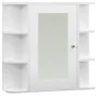 Armario de baño con espejo blanco 66x17x63 cm MDF de vidaXL, Tocadores de baño - Ref: Foro24-323601, Precio: 76,44 €, Descuen...