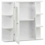 Armario de baño con espejo blanco 66x17x63 cm MDF de vidaXL, Tocadores de baño - Ref: Foro24-323601, Precio: 76,44 €, Descuen...