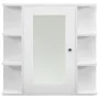 Armario de baño con espejo blanco 66x17x63 cm MDF de vidaXL, Tocadores de baño - Ref: Foro24-323601, Precio: 76,44 €, Descuen...