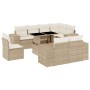Set de sofás de jardín 9 pzas con cojines ratán sintético beige de , Conjuntos de jardín - Ref: Foro24-3269298, Precio: 694,0...