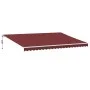 Automatische Markise mit LED-Lichtern in Bordeauxrot, 500x300 cm. von , Markisen - Ref: Foro24-3214979, Preis: 665,39 €, Raba...