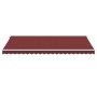 Toldo retráctil automático con luces LED burdeos 500x300 cm de , Toldos - Ref: Foro24-3214979, Precio: 727,89 €, Descuento: %