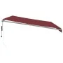 Automatische Markise mit LED-Lichtern in Bordeauxrot, 500x300 cm. von , Markisen - Ref: Foro24-3214979, Preis: 665,39 €, Raba...