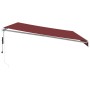 Toldo retráctil automático con luces LED burdeos 500x300 cm de , Toldos - Ref: Foro24-3214979, Precio: 727,89 €, Descuento: %