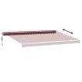 Automatische Markise mit LED-Lichtern in Bordeauxrot, 500x300 cm. von , Markisen - Ref: Foro24-3214979, Preis: 665,39 €, Raba...