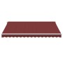 Toldo retráctil automático con luces LED burdeos 400x350 cm de , Toldos - Ref: Foro24-3214985, Precio: 622,42 €, Descuento: %