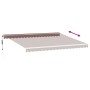 Toldo retráctil automático con luces LED marrón 450x300 cm de , Toldos - Ref: Foro24-3215382, Precio: 614,67 €, Descuento: %