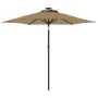 Sombrilla de jardín con poste de acero taupe 225x225x212 cm de , Sombrillas - Ref: Foro24-4005061, Precio: 53,41 €, Descuento: %