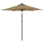 Sombrilla de jardín con poste de acero taupe 225x225x212 cm de , Sombrillas - Ref: Foro24-4005061, Precio: 53,41 €, Descuento: %