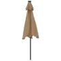 Sombrilla de jardín con poste de acero taupe 225x225x212 cm de , Sombrillas - Ref: Foro24-4005061, Precio: 53,41 €, Descuento: %