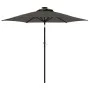 Sombrilla jardín con LEDs poste acero antracita 225x225x212 cm de , Sombrillas - Ref: Foro24-4005068, Precio: 72,39 €, Descue...