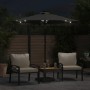 Sombrilla jardín con LEDs poste acero antracita 225x225x212 cm de , Sombrillas - Ref: Foro24-4005068, Precio: 76,88 €, Descue...