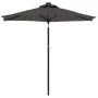 Sombrilla jardín con LEDs poste acero antracita 225x225x212 cm de , Sombrillas - Ref: Foro24-4005068, Precio: 72,39 €, Descue...