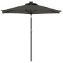 Sombrilla jardín con LEDs poste acero antracita 225x225x212 cm de , Sombrillas - Ref: Foro24-4005068, Precio: 76,88 €, Descue...