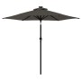 Sombrilla jardín con LEDs poste acero antracita 225x225x212 cm de , Sombrillas - Ref: Foro24-4005068, Precio: 76,88 €, Descue...