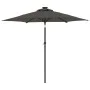 Sombrilla jardín con LEDs poste acero antracita 225x225x212 cm de , Sombrillas - Ref: Foro24-4005068, Precio: 72,39 €, Descue...