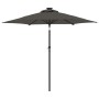 Sombrilla jardín con LEDs poste acero antracita 225x225x212 cm de , Sombrillas - Ref: Foro24-4005068, Precio: 76,88 €, Descue...