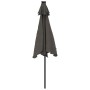Sombrilla jardín con LEDs poste acero antracita 225x225x212 cm de , Sombrillas - Ref: Foro24-4005068, Precio: 76,88 €, Descue...