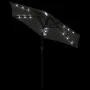 Sombrilla jardín con LEDs poste acero antracita 225x225x212 cm de , Sombrillas - Ref: Foro24-4005068, Precio: 72,39 €, Descue...