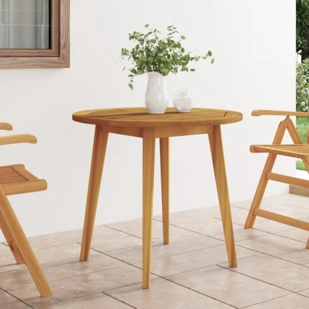 Mesa de jardín madera maciza de acacia Ø85x75 cm de vidaXL, Mesas de jardín - Ref: Foro24-310299, Precio: 126,38 €, Descuento: %
