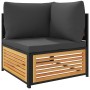 Set sofás de jardín con cojines 4 pzas madera maciza de acacia de , Conjuntos de jardín - Ref: Foro24-3214877, Precio: 460,86...