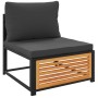 Set sofás de jardín con cojines 4 pzas madera maciza de acacia de , Conjuntos de jardín - Ref: Foro24-3214877, Precio: 460,86...
