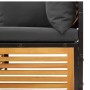 Set sofás de jardín con cojines 4 pzas madera maciza de acacia de , Conjuntos de jardín - Ref: Foro24-3214877, Precio: 460,86...