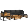 Set de sofás de jardín con cojines 6 pzas madera maciza acacia de , Conjuntos de jardín - Ref: Foro24-3214880, Precio: 762,01...