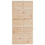 Puerta de granero madera maciza de pino 100x208 cm de , Puertas - Ref: Foro24-850638, Precio: 94,46 €, Descuento: %