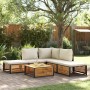 Set de sofás de jardín con cojines 6 pzas madera maciza acacia de , Conjuntos de jardín - Ref: Foro24-3214905, Precio: 670,18...