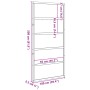 Puerta de granero madera maciza pino marrón miel 100x208 cm de , Puertas - Ref: Foro24-850631, Precio: 110,34 €, Descuento: %