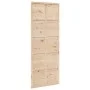 Puerta de granero madera maciza de pino 80x208 cm de , Puertas - Ref: Foro24-850644, Precio: 84,46 €, Descuento: %