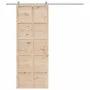 Puerta de granero madera maciza de pino 80x208 cm de , Puertas - Ref: Foro24-850644, Precio: 84,46 €, Descuento: %