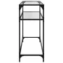 Konsolentisch mit transparenter Glasoberfläche und Stahlgestell 98x35x81 cm. von , Konsolentische - Ref: Foro24-846026, Preis...