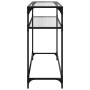 Mesa consola superficie vidrio transparente acero 98x35x81 cm de , Mesas consola - Ref: Foro24-846026, Precio: 52,30 €, Descu...