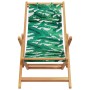 Sillas playa plegables 2 uds tela madera maciza estampado hojas de , Sillas de jardín - Ref: Foro24-3214489, Precio: 124,52 €...