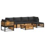 Set de sofás de jardín con cojines 7 pzas madera maciza acacia de , Conjuntos de jardín - Ref: Foro24-3214882, Precio: 945,54...