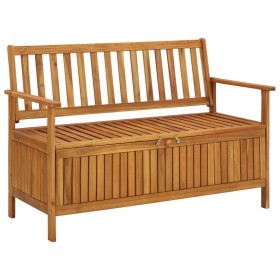 Banco de almacenaje de jardín madera de acacia maciza 120 cm de vidaXL, Bancos de jardín - Ref: Foro24-310279, Precio: 167,14...