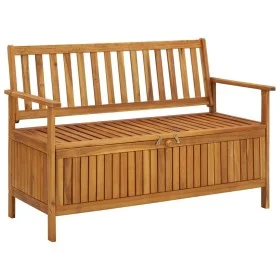 Solid acacia wood garden storage bench 120 cm by vidaXL, garden benches - Ref: Foro24-310279, Price: 164,58 €, Discount: %