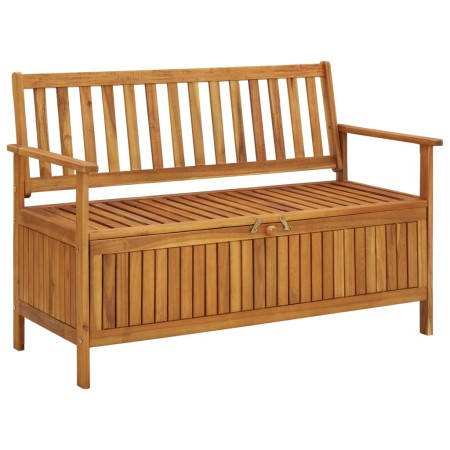 Banco de almacenaje de jardín madera de acacia maciza 120 cm de vidaXL, Bancos de jardín - Ref: Foro24-310279, Precio: 167,14...